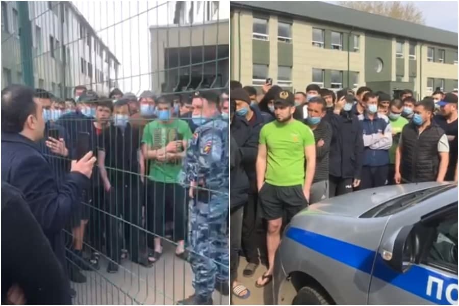 Rossiyada karantindagi o‘zbekistonlik muhojirlar ommaviy norozilik bildirdi. Ularning pasporti olib qo‘yilgan