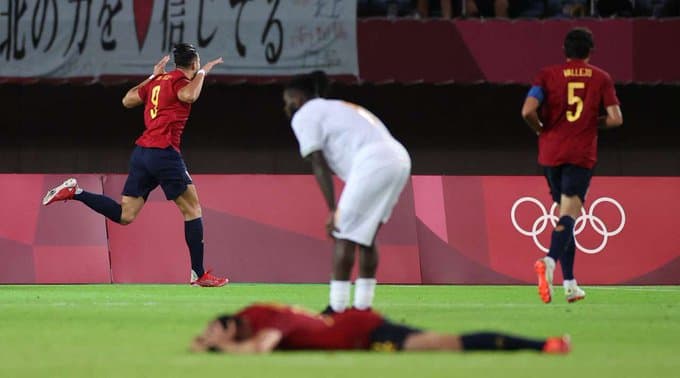 Futbol olimpiadasi. Ispaniya 5, Meksika 6 gol urdi, yarimfinal juftliklari ma'lum