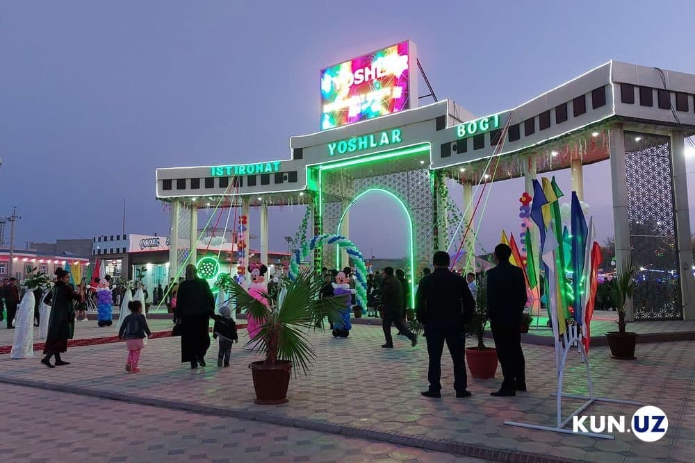Hazorasp tumani istirohat bog‘i yangi qiyofada ochildi