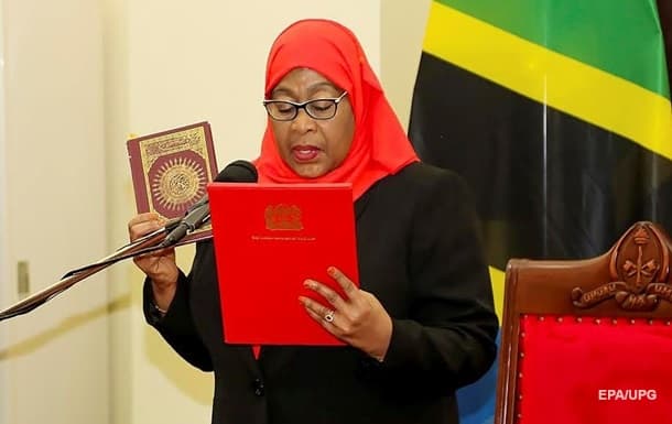 Tanzaniya prezidenti lavozimini ilk bor ayol kishi egalladi