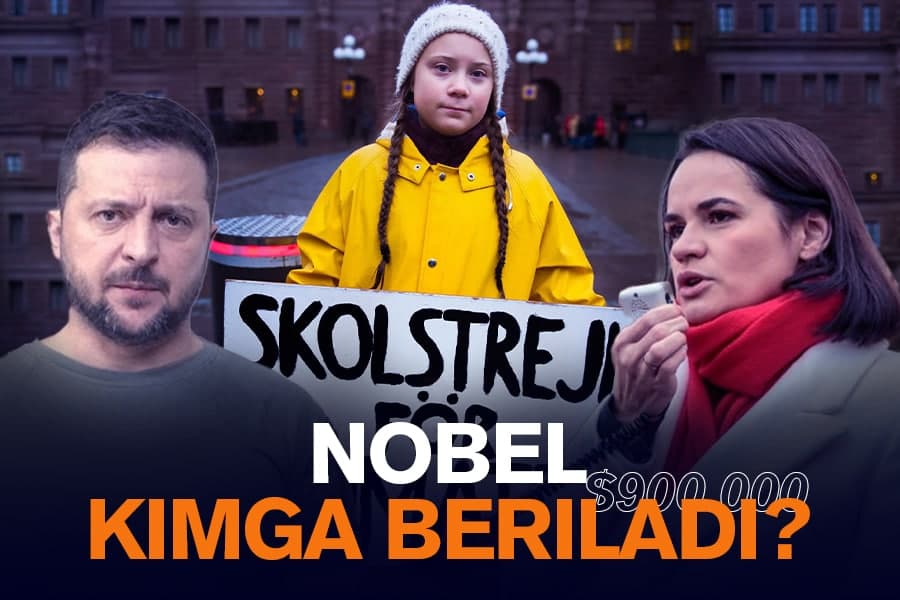 Short-listdagi favorit: Zelenskiy Nobel mukofotini oladimi?