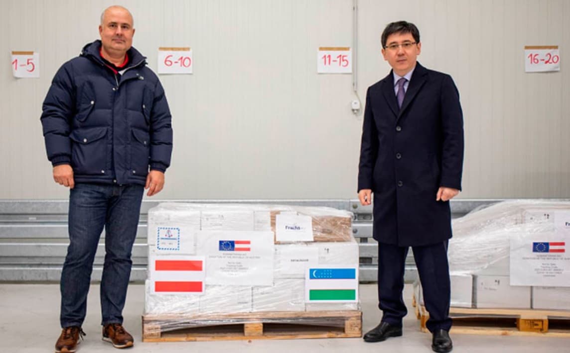 Avstriya O‘zbekistonga 150 ming doza AstraZeneca vaksinasini jo‘natdi