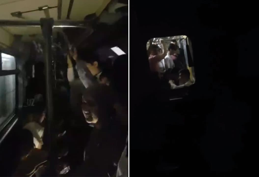 Toshkent metrosida harakatlanayotgan poyezd vagonida chiroq o‘chib qoldi