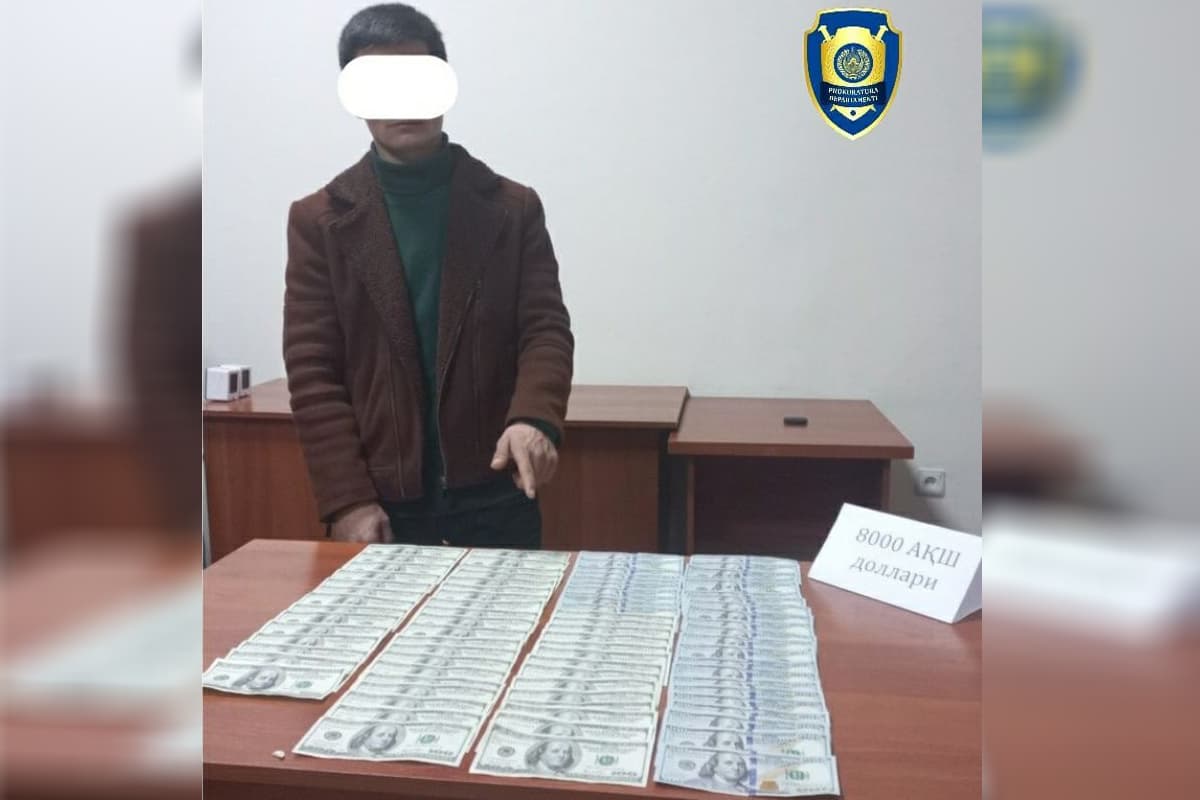 Andijonda jinoyat ishi bo‘yicha tergov jarayonini ijobiy hal etish uchun 8 ming dollar olgan shaxs ushlandi