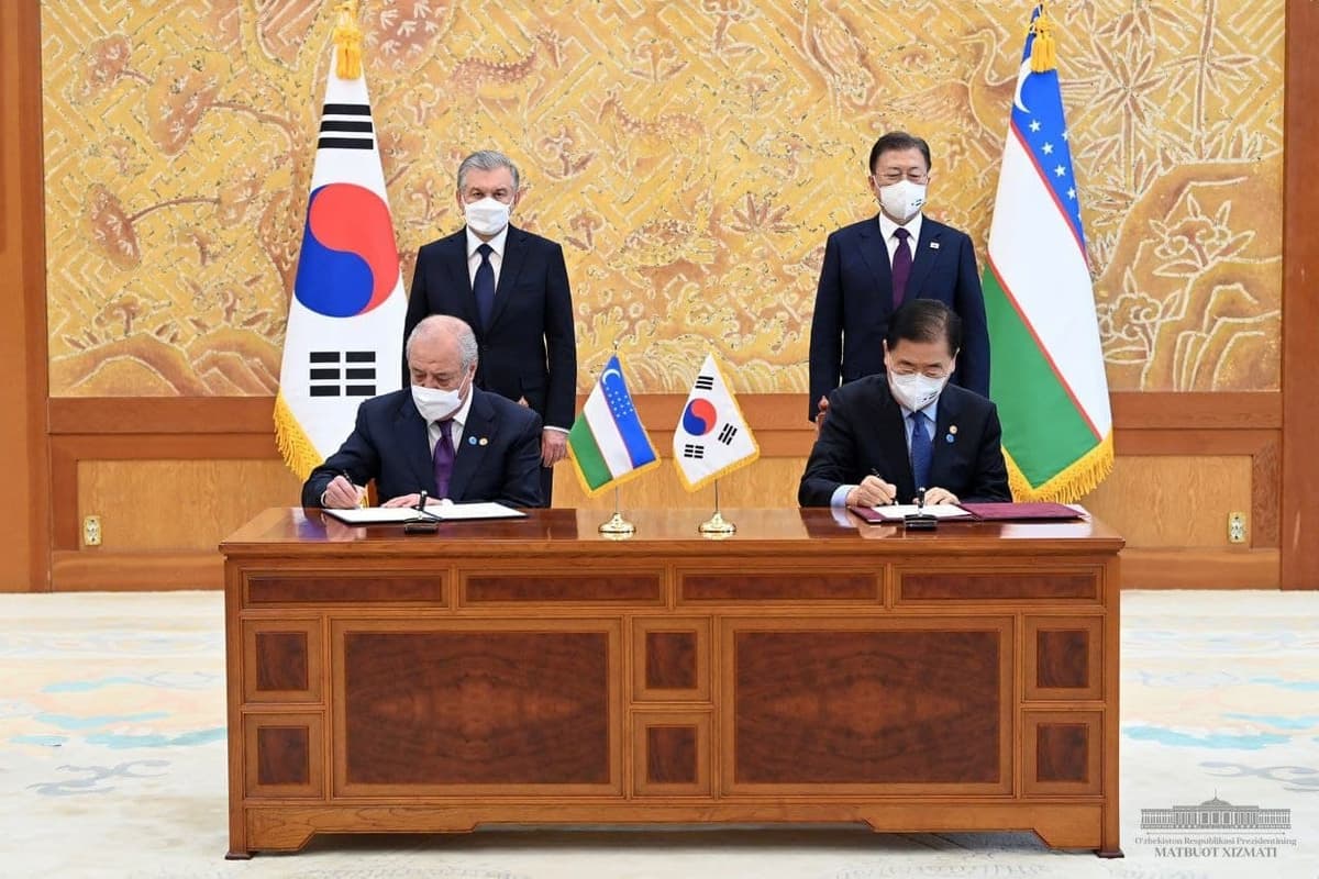 O‘zbekiston va Koreya Respublikasi o‘rtasida hujjatlar to‘plami imzolandi