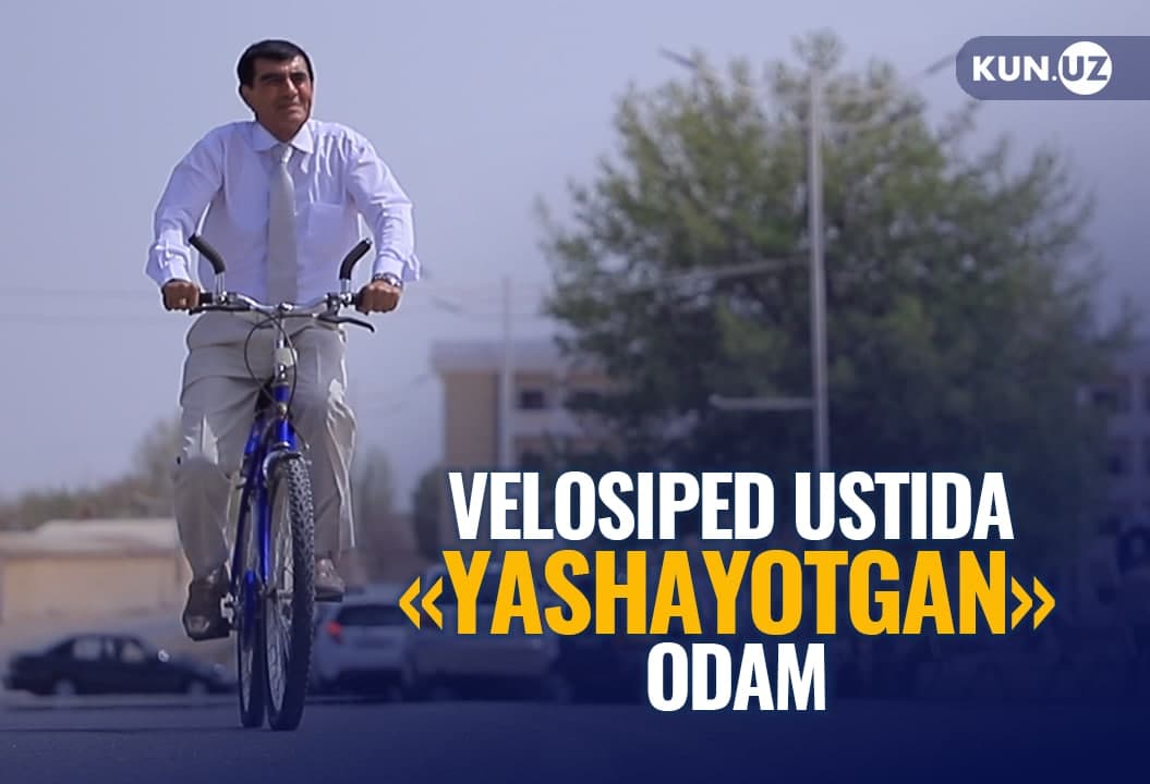 “Mashina odamni kasal qiladi” – umri velosipedda o‘tayotgan shifokor