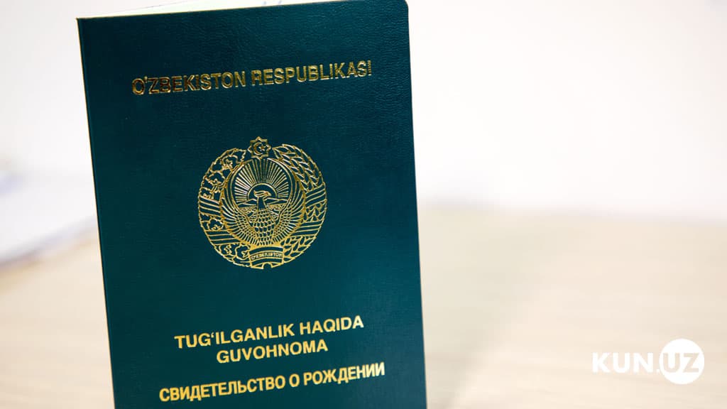 Fuqarolar tug‘ilganlik haqida ma’lumotnomani tug‘uruqxonaning o‘zida oladigan bo‘ladi