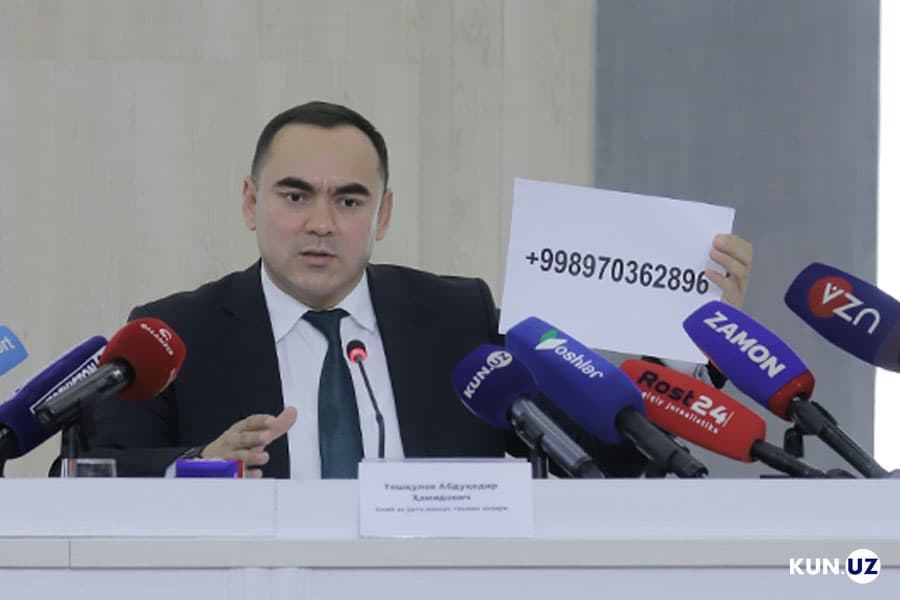 Vazir oliy ta’limdagi muammolar uchun alohida Telegram-raqam yozib berdi
