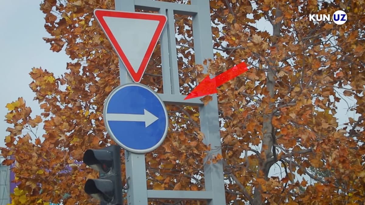 Ekspert 2-3 kilometr masofada beshta yo‘l belgisi noto‘g‘ri o‘rnatilganini ko‘rsatib berdi