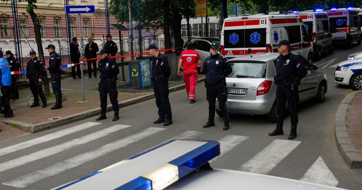 Belgraddagi maktabda otishma: kamida sakkiz kishi halok bo‘ldi