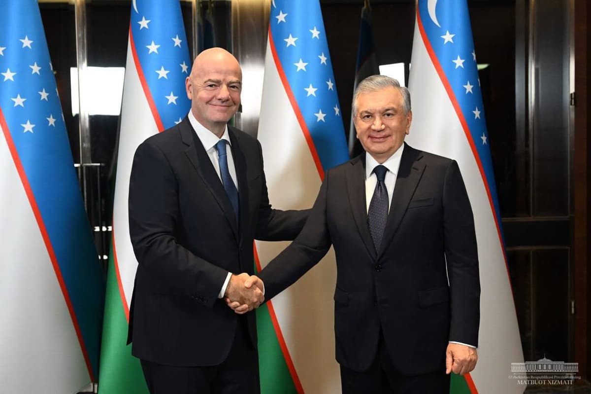 Shavkat Mirziyoyev FIFA rahbarini qabul qildi