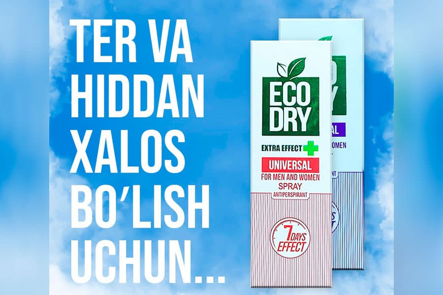 ECO DRY – jazirama havoda terlashdan ishonchli himoya