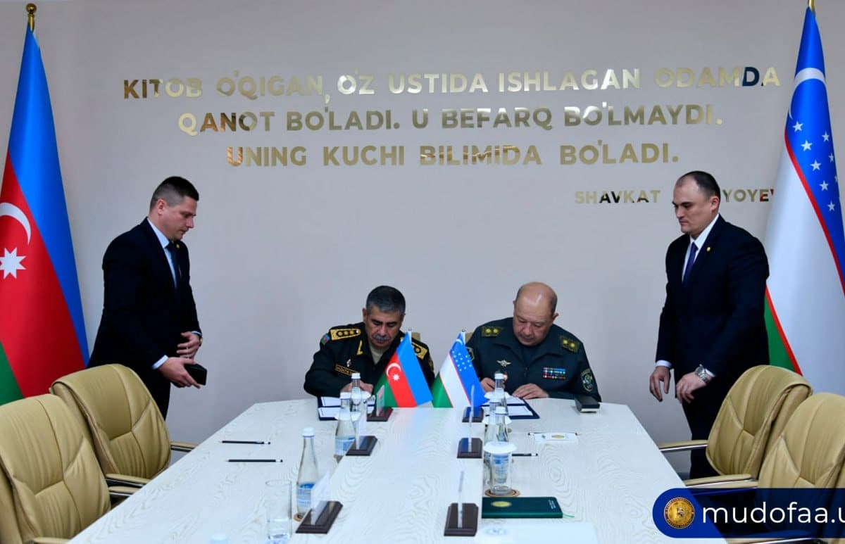 Uzbekistan and Azerbaijan sign a memorandum on military cooperation