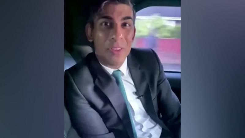 Britaniya bosh vaziri Rishi Sunak xavfsizlik kamarini taqmagani uchun jarimaga tortildi