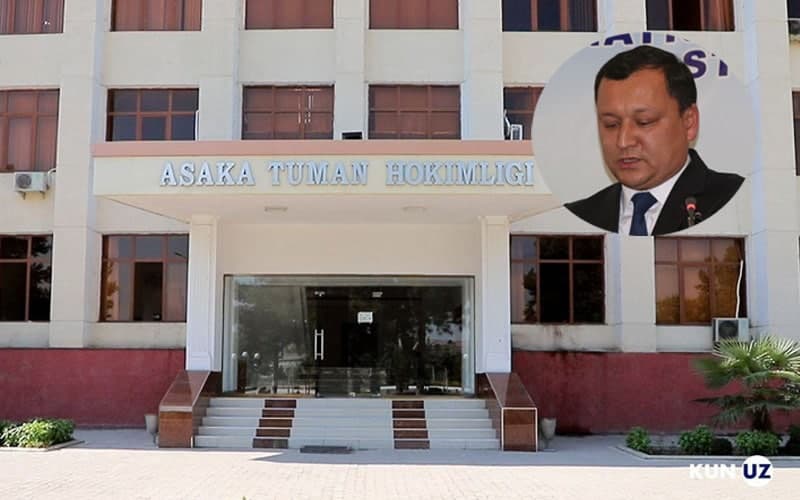 Asaka tumani sobiq hokimiga nisbatan ozodlikni cheklash jazosi tayinlandi
