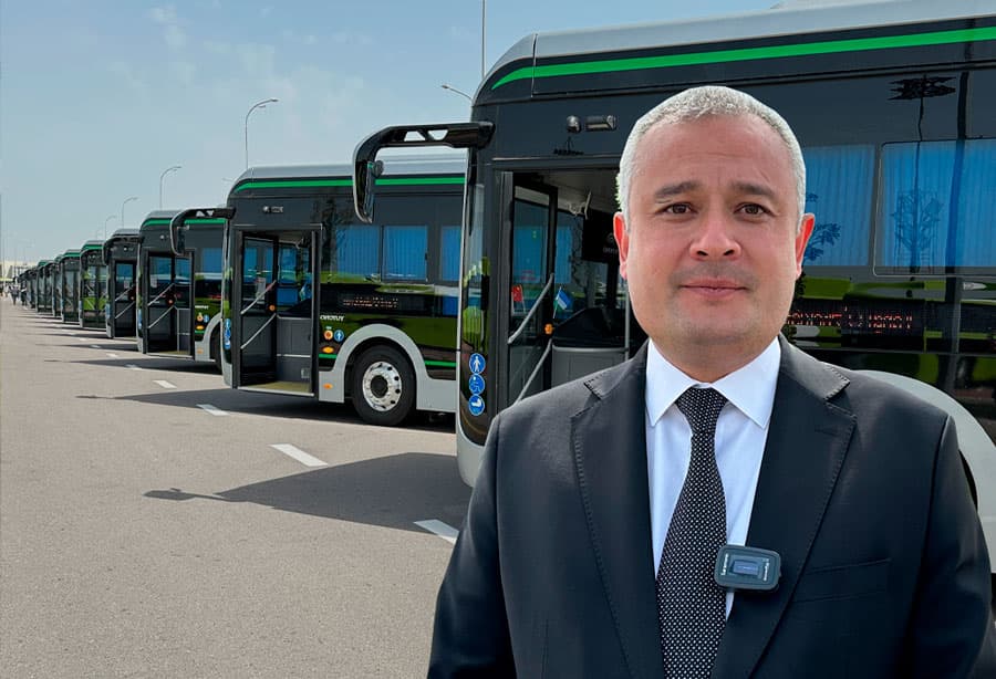 Mingta yangi avtobus bilan kuniga milliontagacha yo‘lovchi tashiy olamiz - Anvar Jo‘rayev