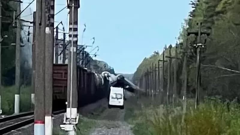 Bryansk oblastida yana temiryo‘l portlatildi. 20 ta vagon izdan chiqib ketgan