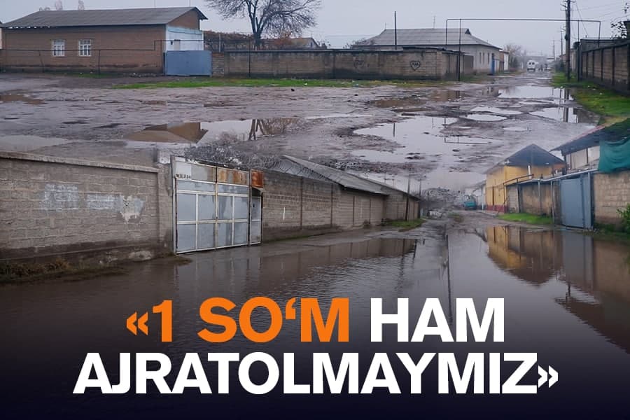 Toshkentning biqinidagi 30 yildan beri asfalt ko‘rmagan ko‘chalar. Hokimlik 1 so‘m ham ajrata olmasligini aytdi