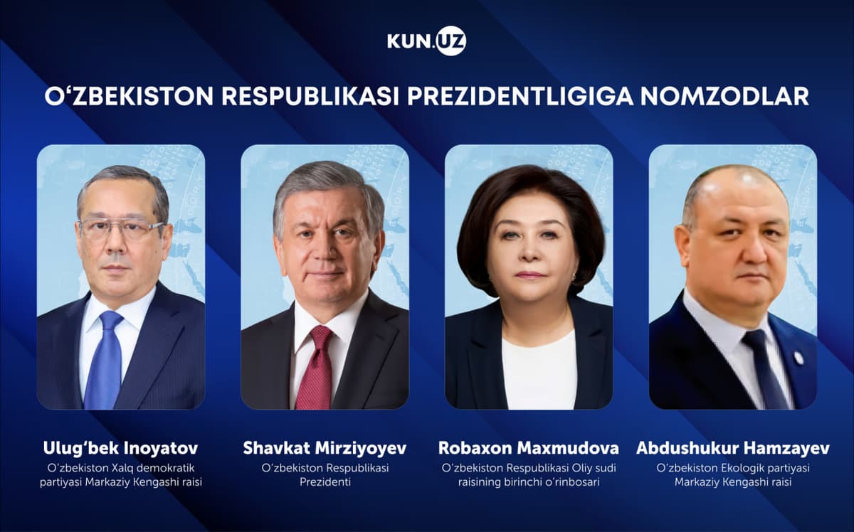 7 iyundan O‘zbekiston prezidentligiga saylovoldi tashviqotlari boshlanadi