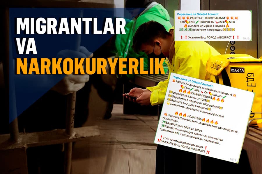 Intervyu: Rossiyada migrantlarning narkotik bilan ushlanib, qamalishi nega ko‘payib boryapti?