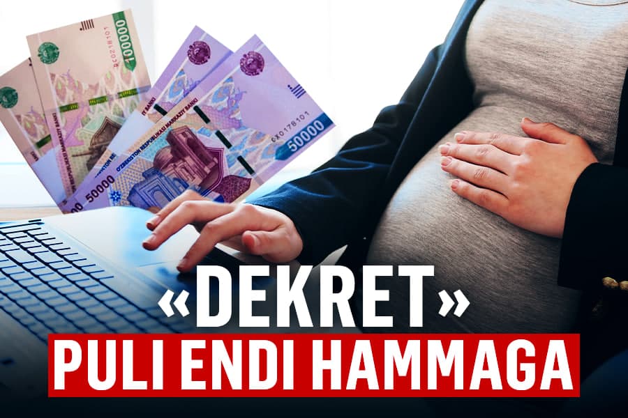 Xususiy sektordagi ayollarga yengillik – “dekret” pulining bir qismi budjetdan to‘lanyapti