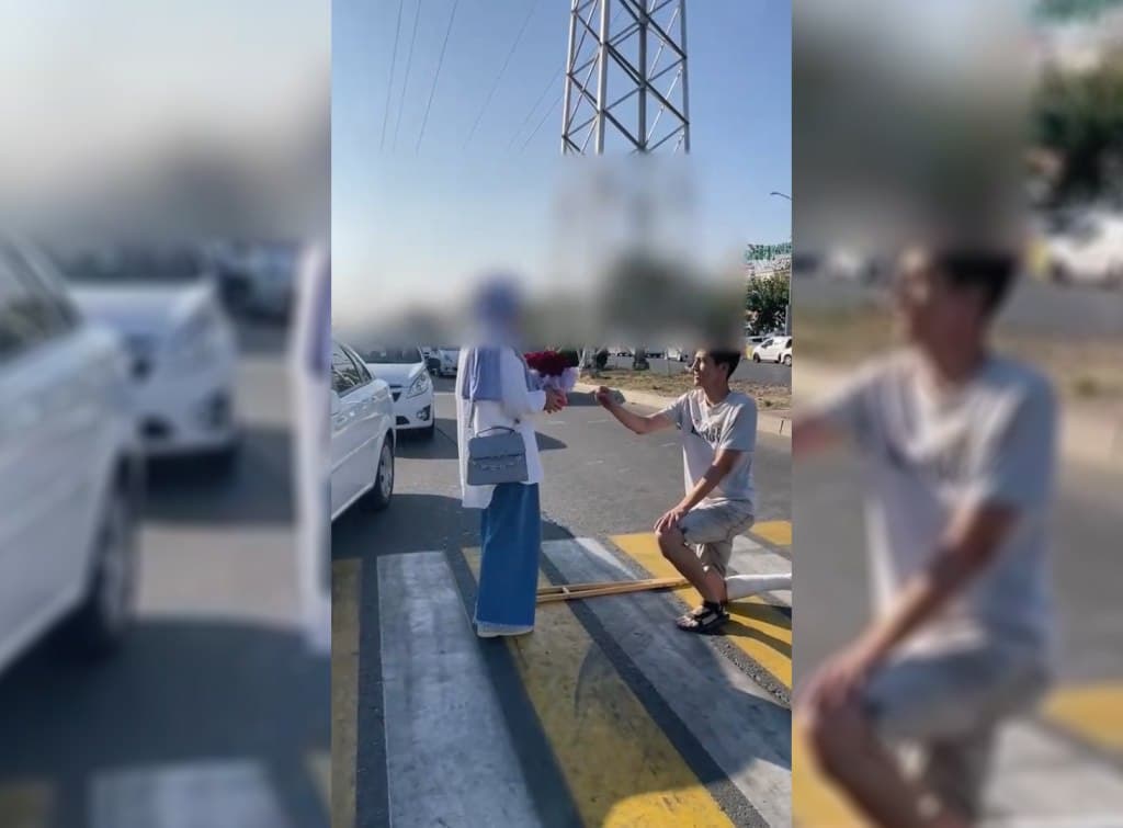 Toshkentda yo‘lning qatnov qismida prank uyushtirgan yigitlar 3 sutkaga qamaldi