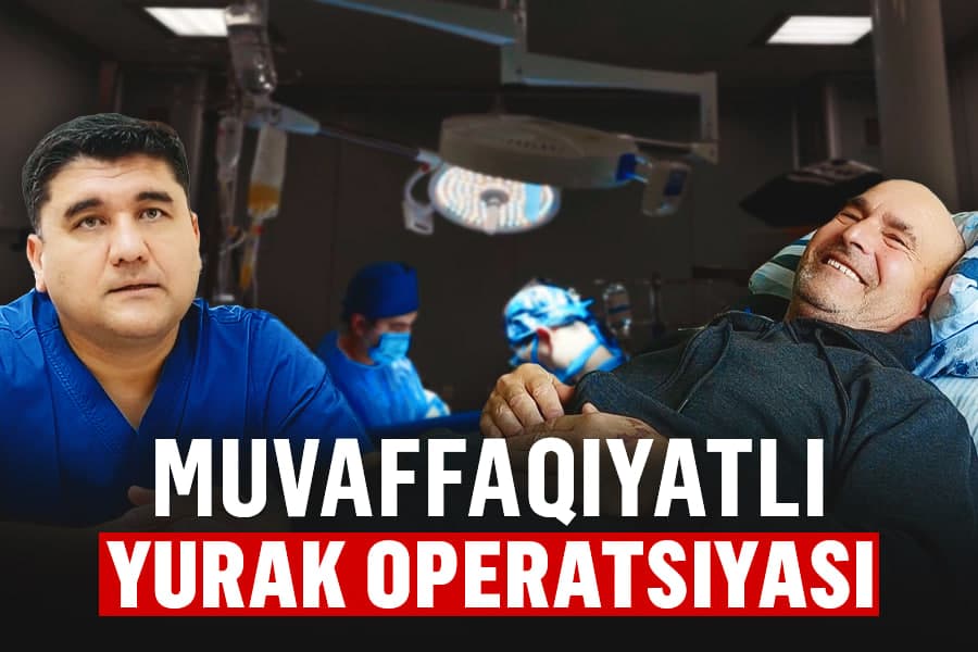 Yuragidan tromb olingan bemor 1 kunda oyoqqa turdi