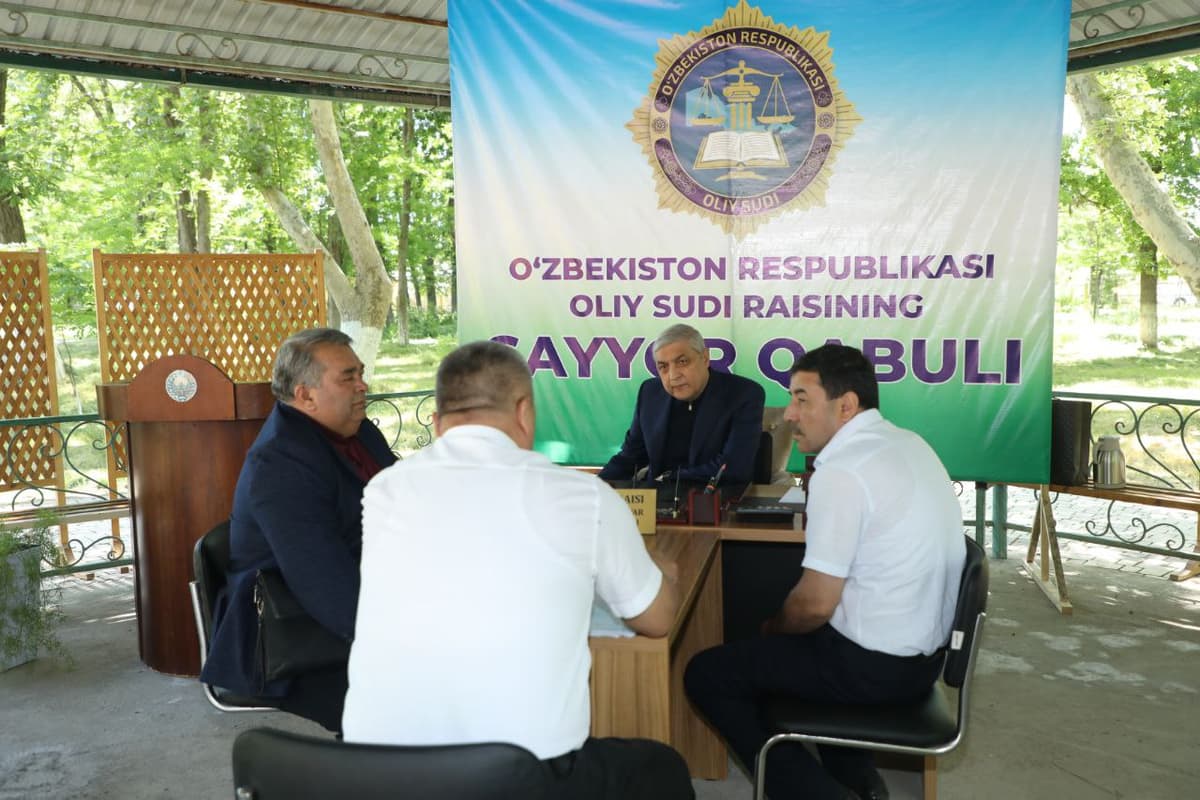 Oliy sud raisi so‘zida turdi: apellyatsiya sudi Jizzaxdan Toshkent viloyatiga o‘tkazildi