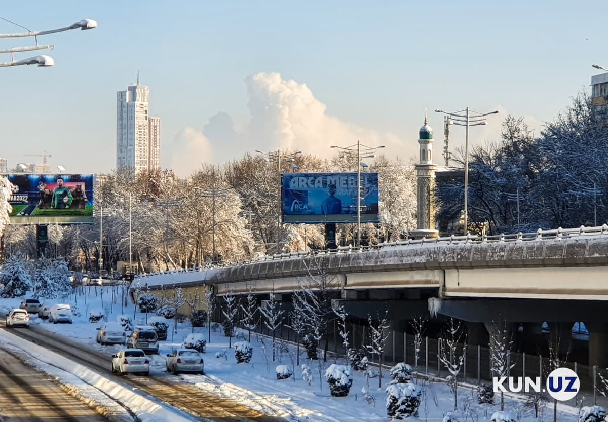 Fotojamlanma: Qorga burkangan poytaxt ko‘chalari